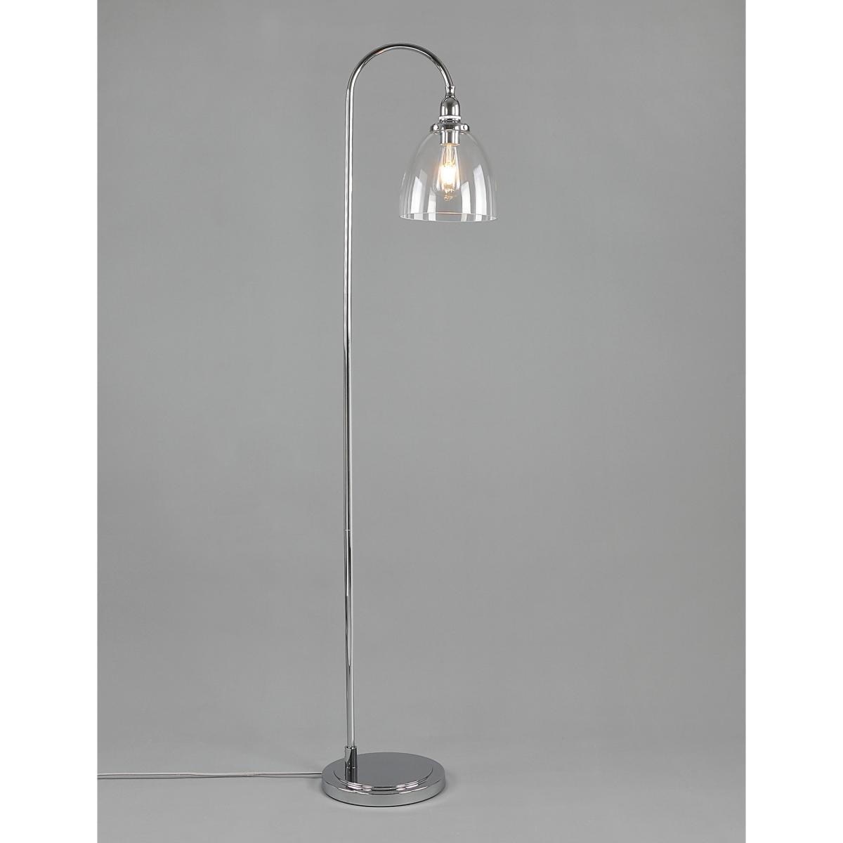 M&S Hoxton Curved Floor Lamp - Silver Mix, Silver Mix,Antique Brass – image 5