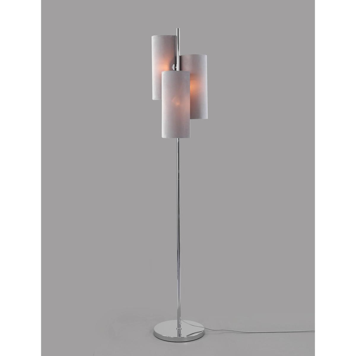 M&S Velvet Multi-Light Cluster Floor Lamp - Silver, Silver – image 5