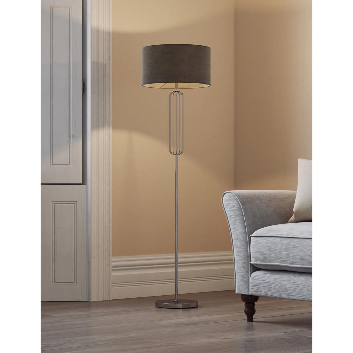 M&S Madrid Floor Lamp - Silver Mix, Silver Mix,Polished Brass – image 2