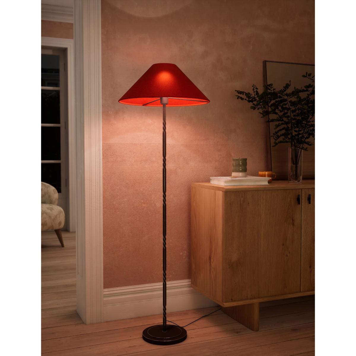 M And S X Fired Earth Twisted Metal Floor Lamp - Black Mix, Black Mix – image 2