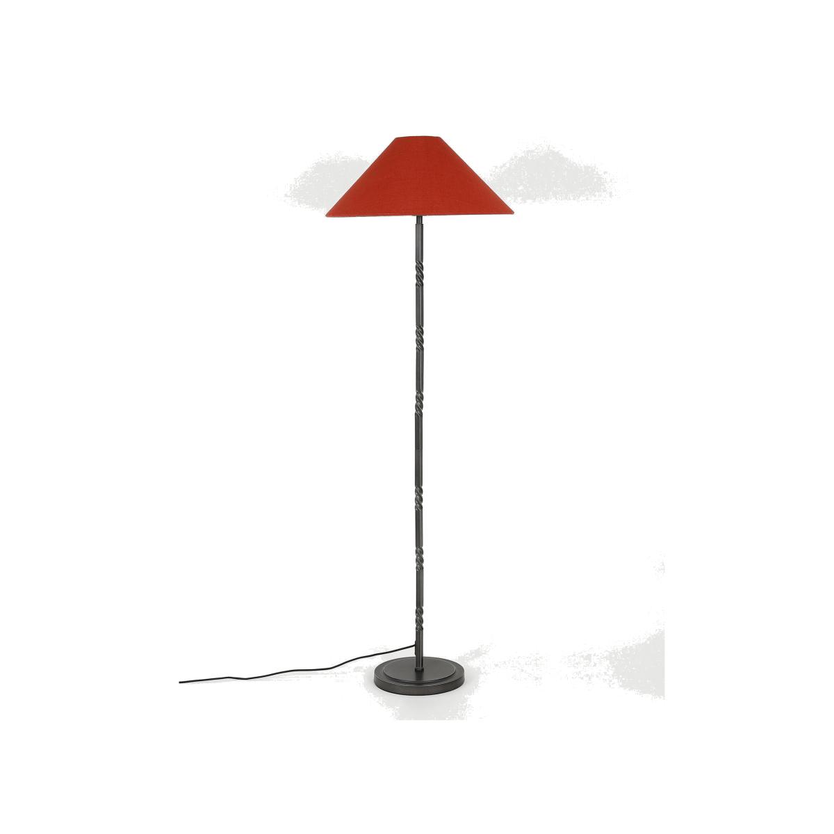 M And S X Fired Earth Twisted Metal Floor Lamp - Black Mix, Black Mix – image 1