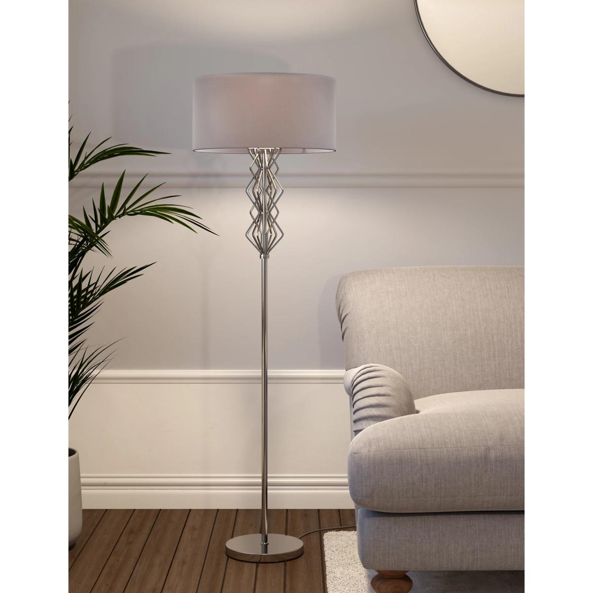 M&S Sophia Floor Lamp - Silver Mix, Silver Mix – image 2