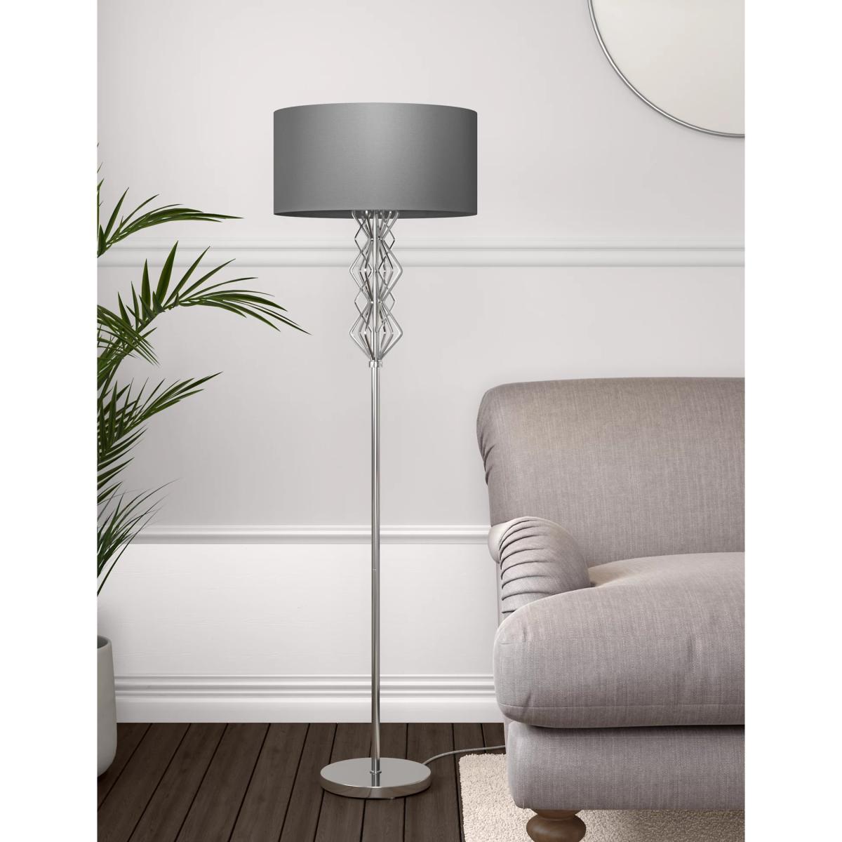 M&S Sophia Floor Lamp - Silver Mix, Silver Mix – image 3