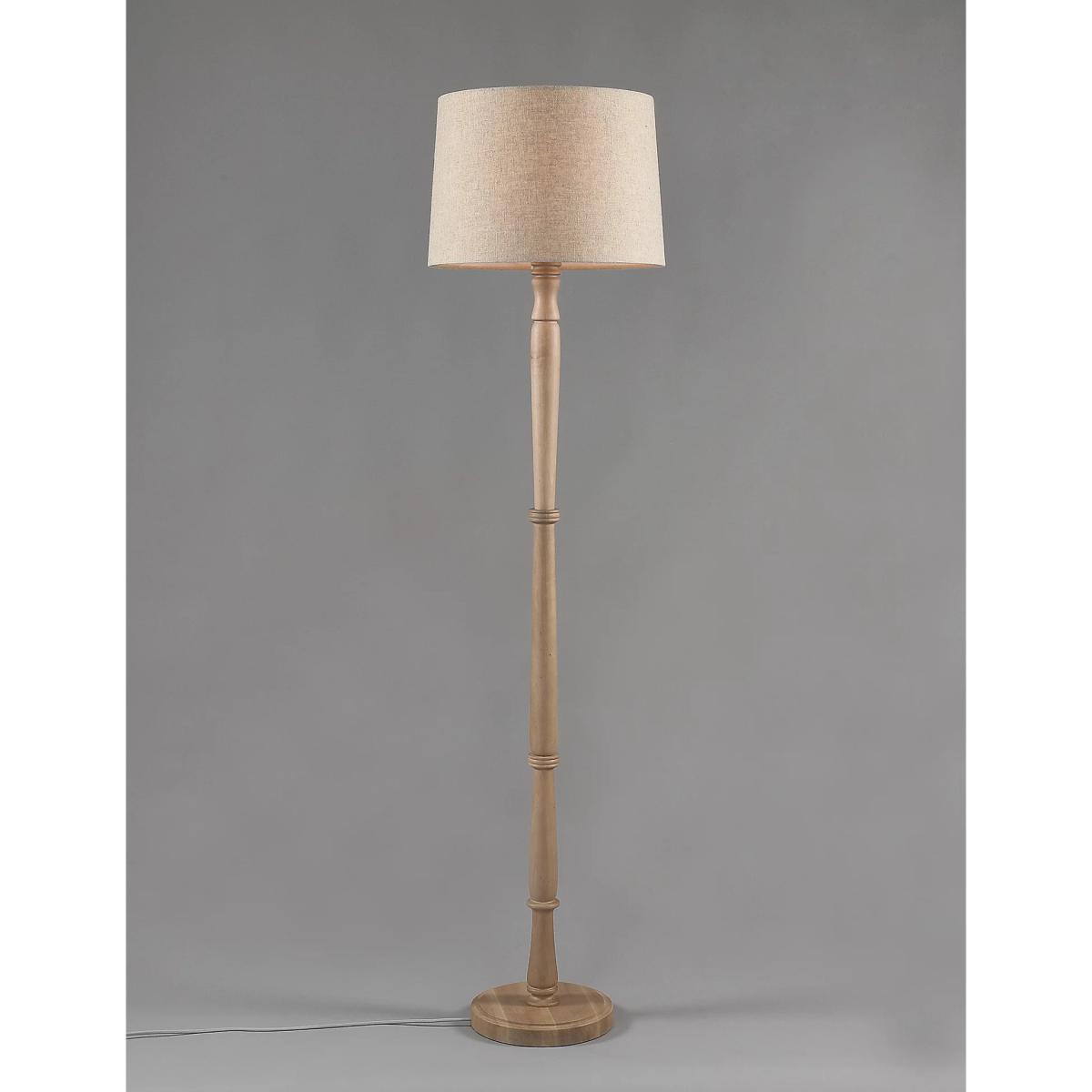 M&S Wooden Floor Lamp - Natural, Natural – image 4