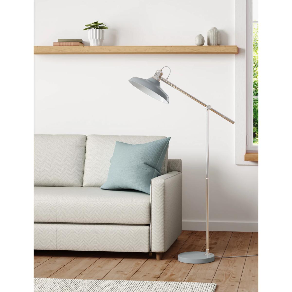 M&S Lincoln Salvage Floor Lamp - Grey, Grey – image 3