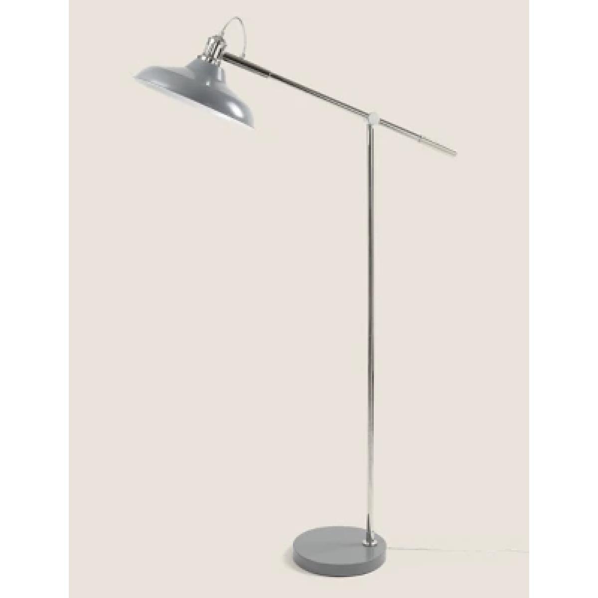 M&S Lincoln Salvage Floor Lamp - Grey, Grey – image 1
