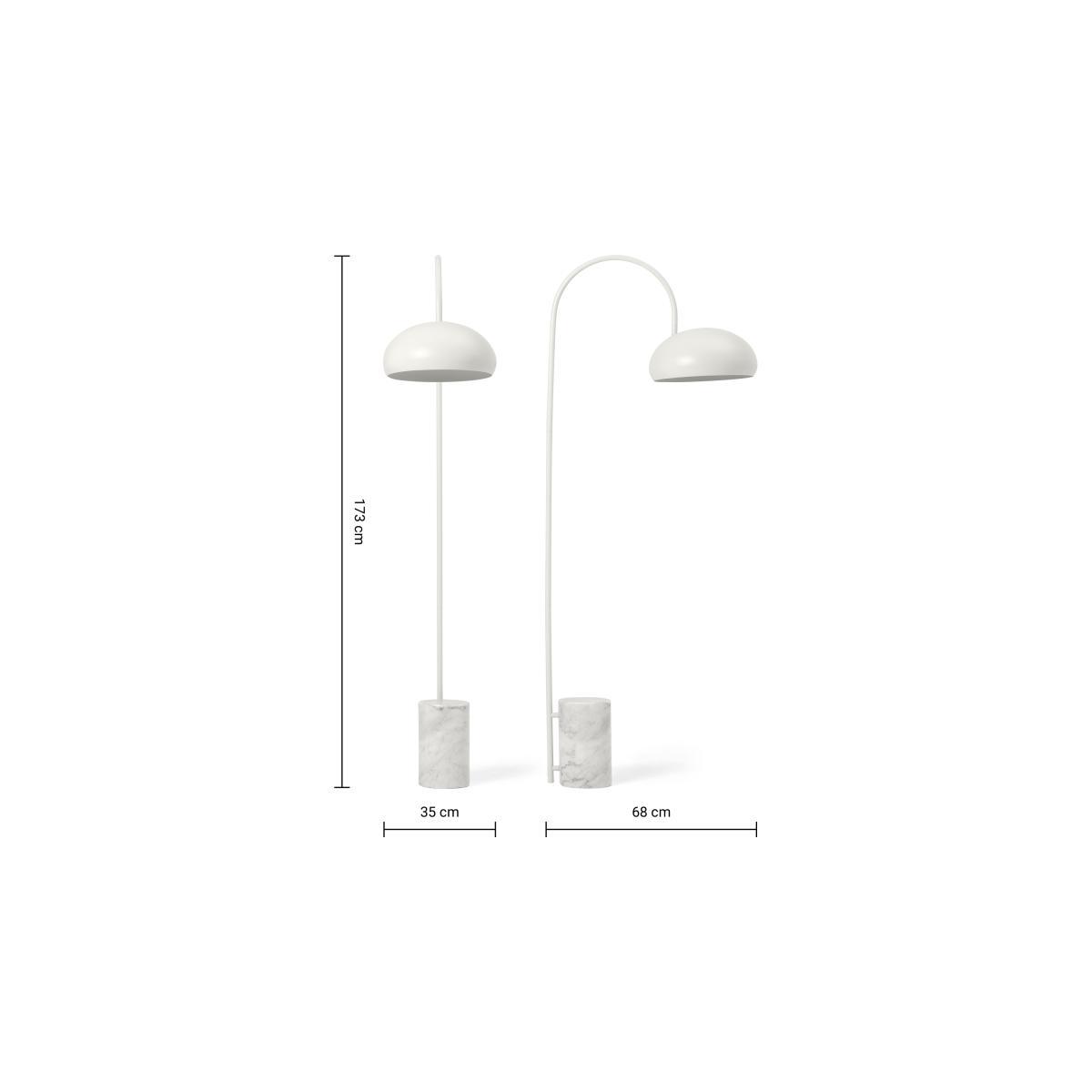 Cara Overreach Floor Lamp, Muted Grey – image 9