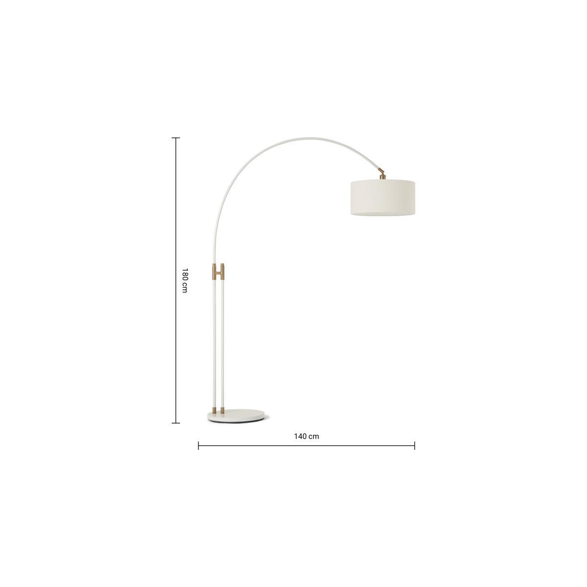 Teo Overreach Floor Lamp, Muted Grey – image 9