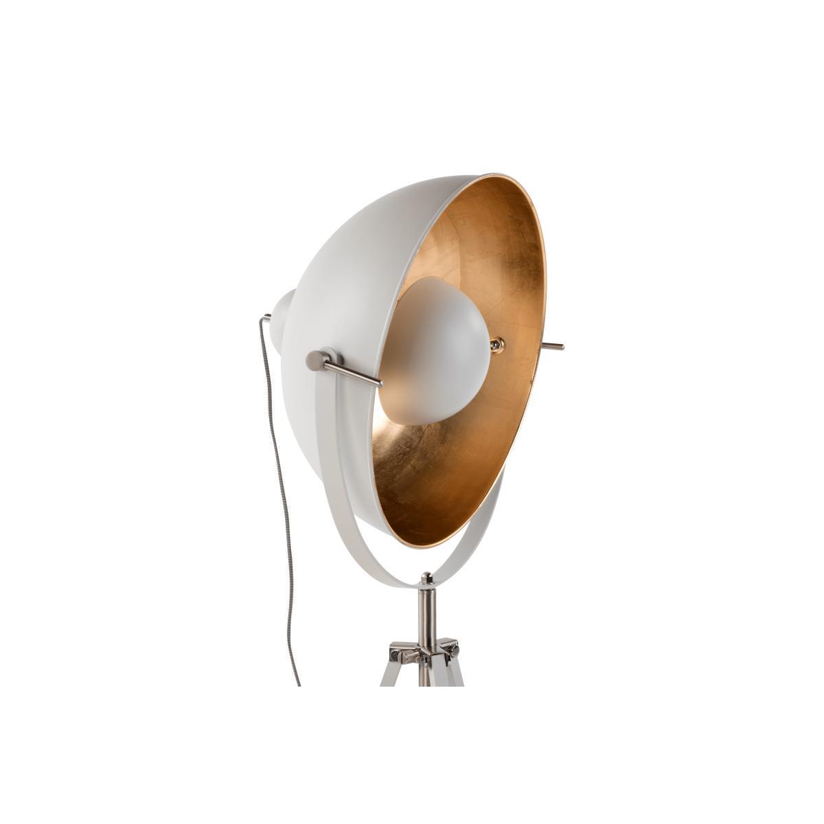 Chicago Tripod Floor Lamp, Muted Grey and Brass – image 6