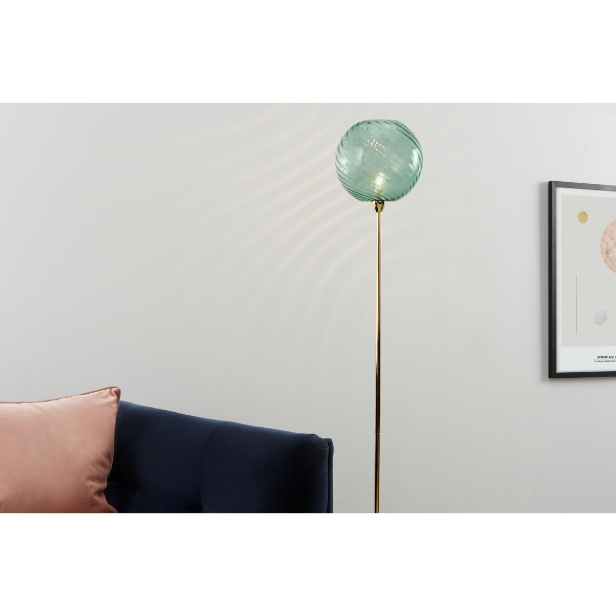 Ilaria Floor Lamp, Brass and Blue Glass – image 5