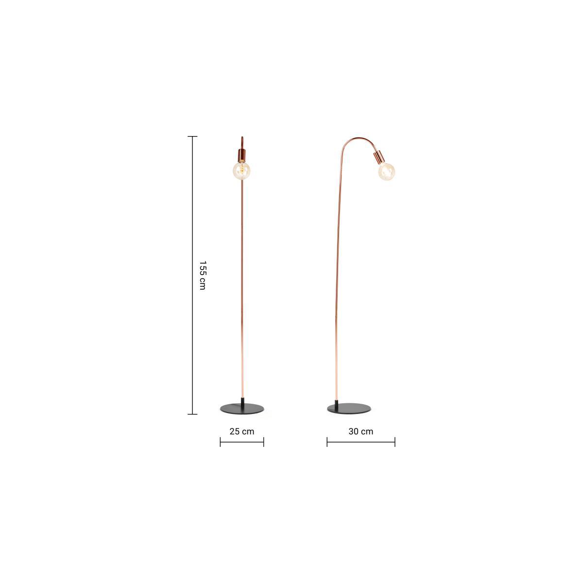 Octavia Floor Lamp, Copper – image 8