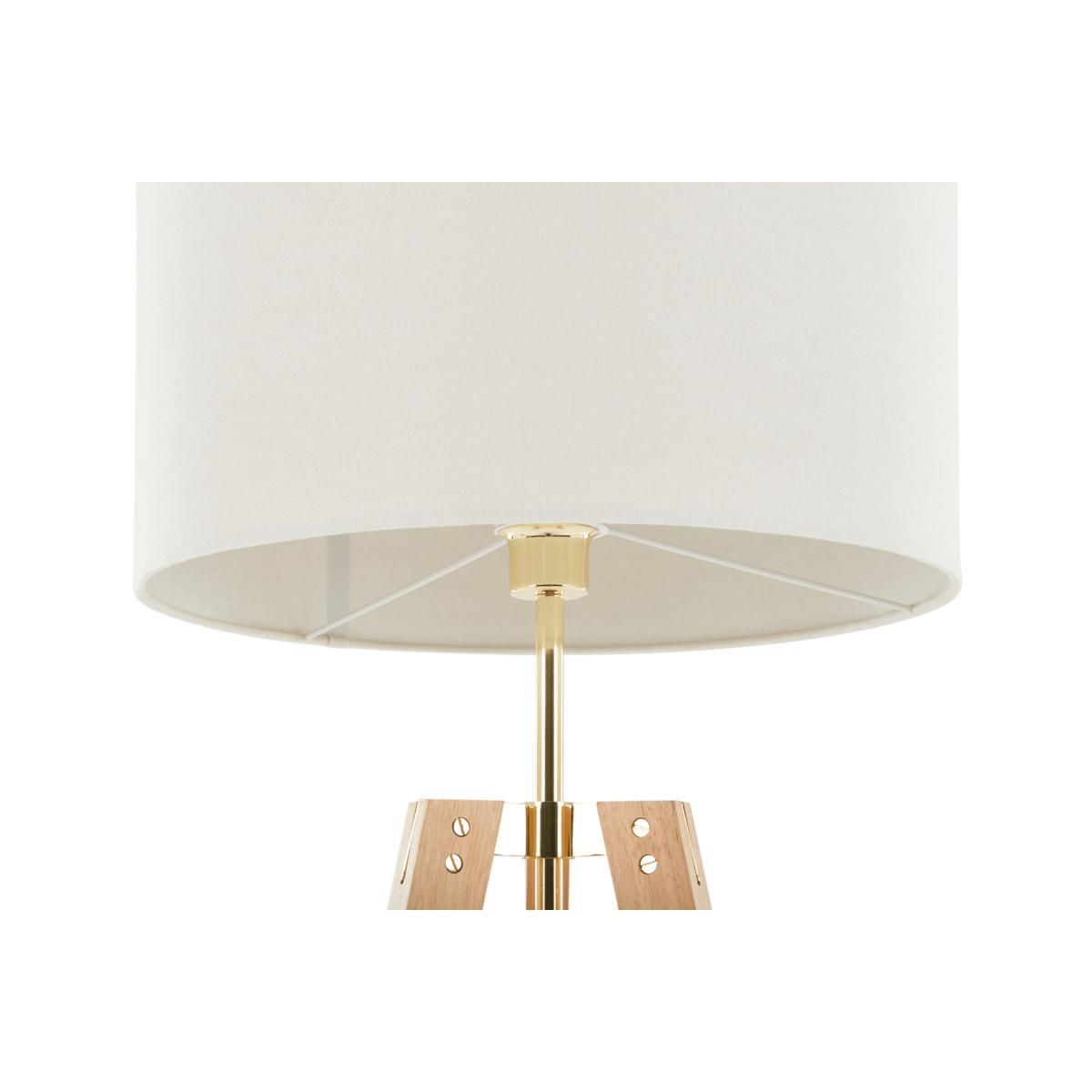 Irvin Tripod Floor Lamp, Natural Wood and White – image 5