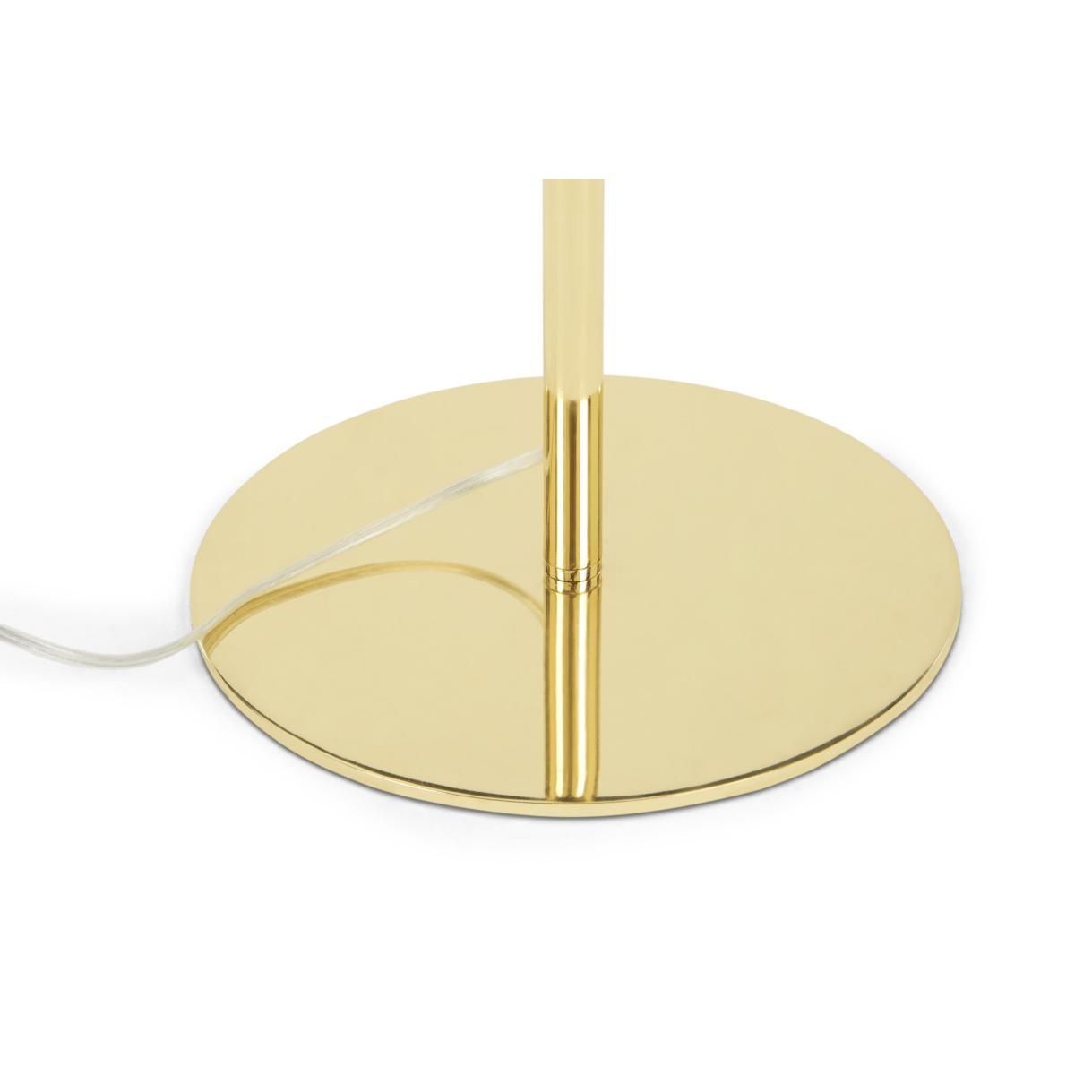 Globe Floor Lamp, Brass and Smoked Glass – image 5