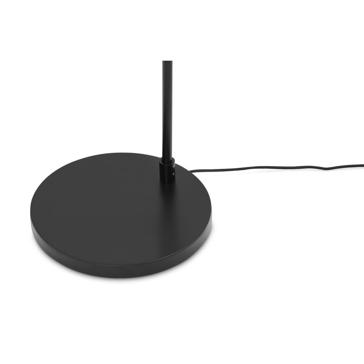 Olney Floor Lamp, Champagne Glass & Matte Black Metal – image 7