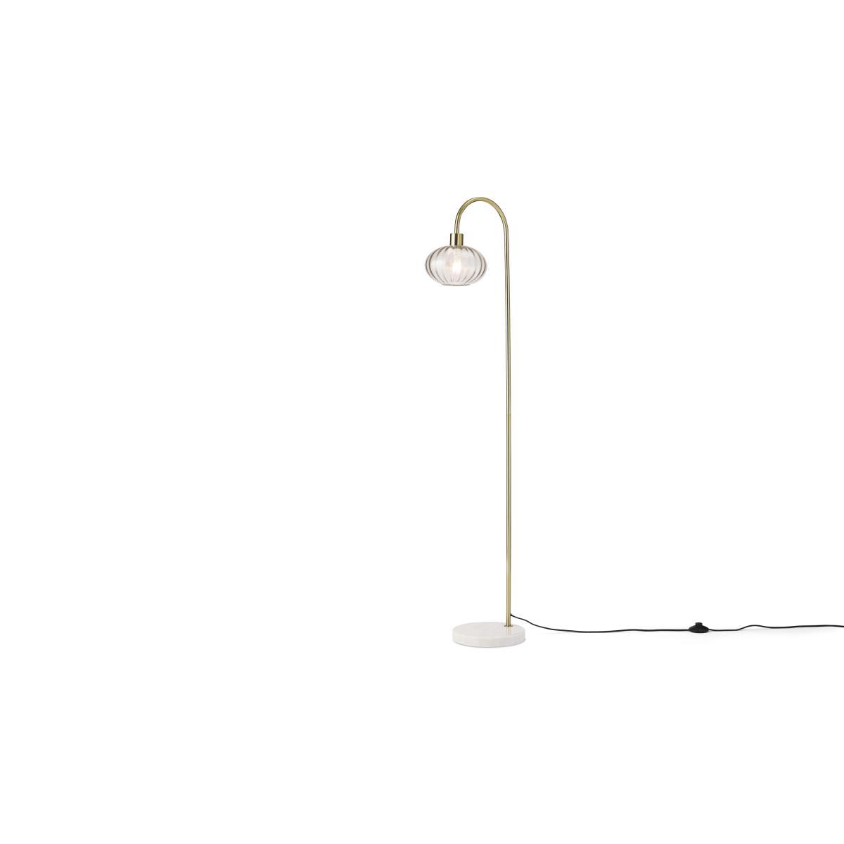 Tilbury Floor Light, Blush, Grey & Antique Brass – image 3