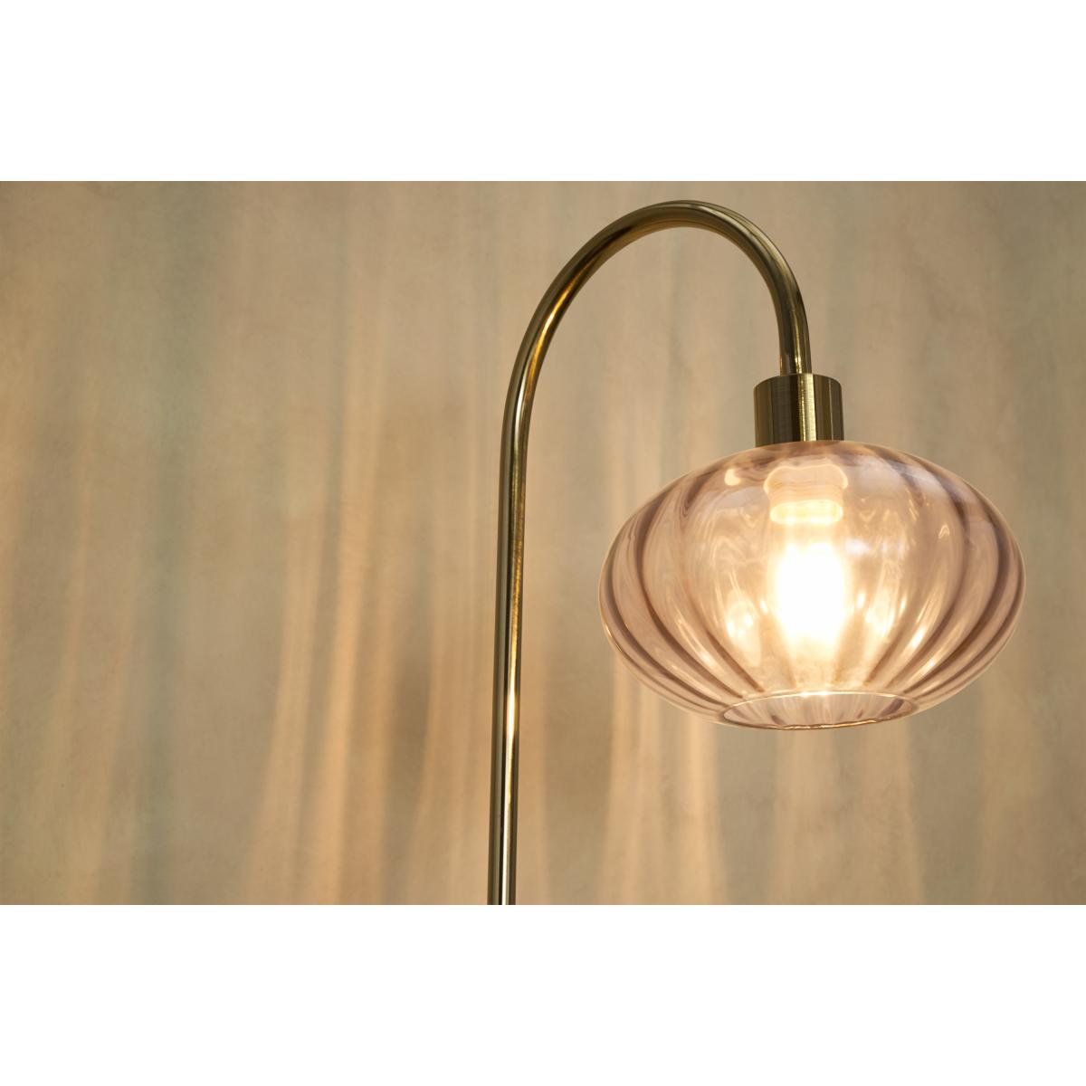 Tilbury Floor Light, Blush, Grey & Antique Brass – image 5