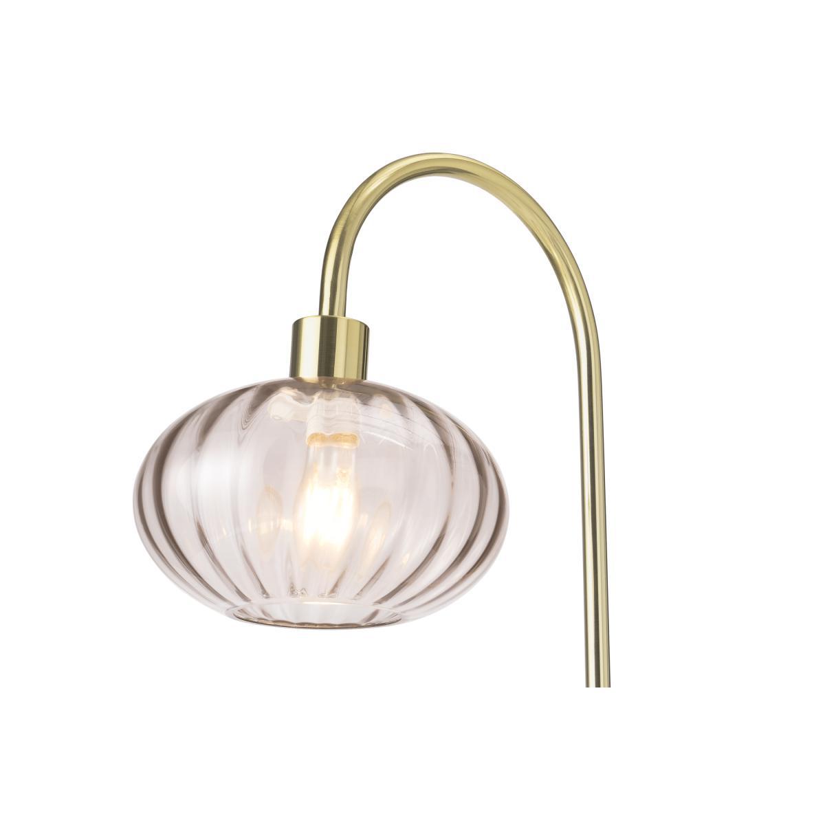 Tilbury Floor Light, Blush, Grey & Antique Brass – image 6