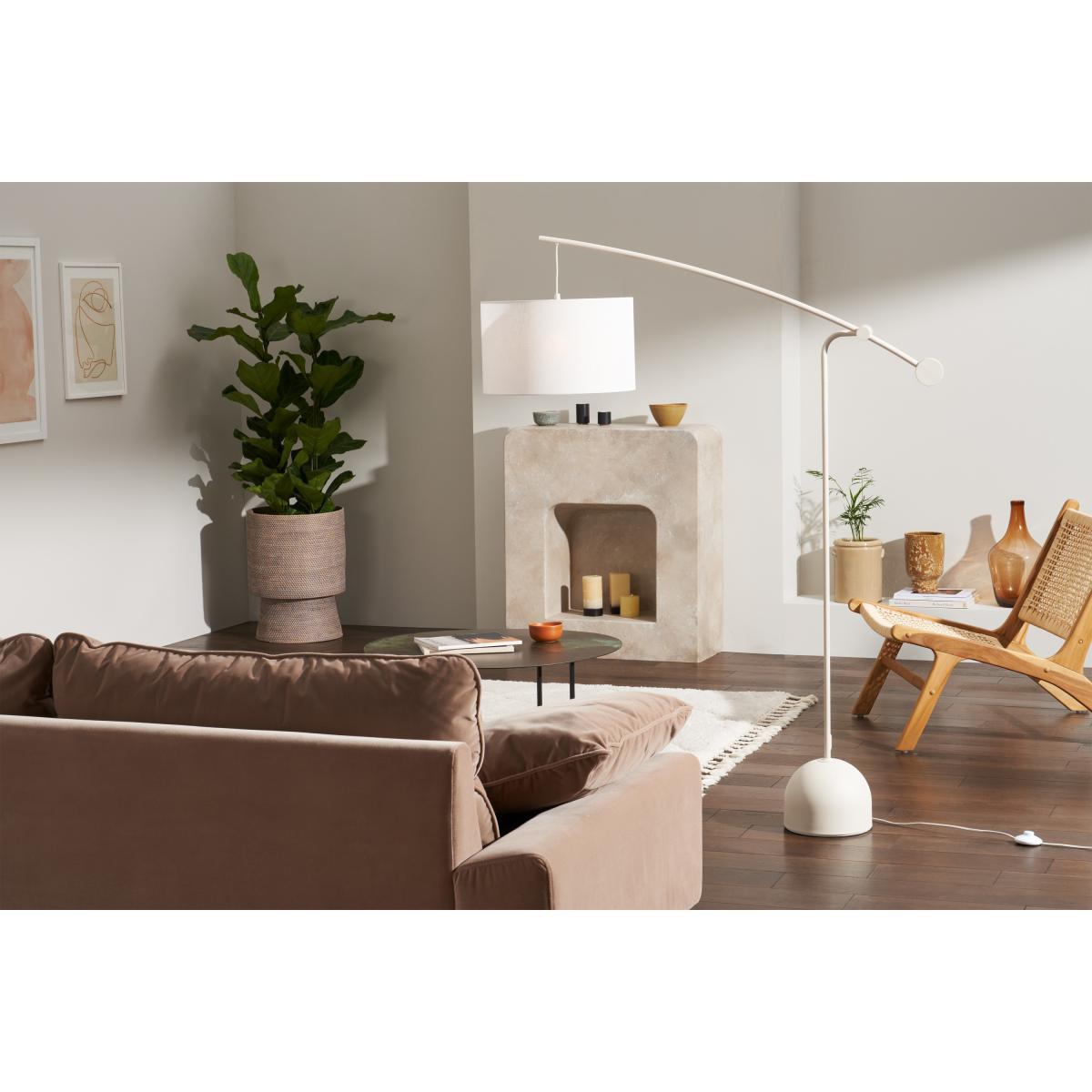 Strand Overeach Floor Lamp Base, Ivory Metal – image 4