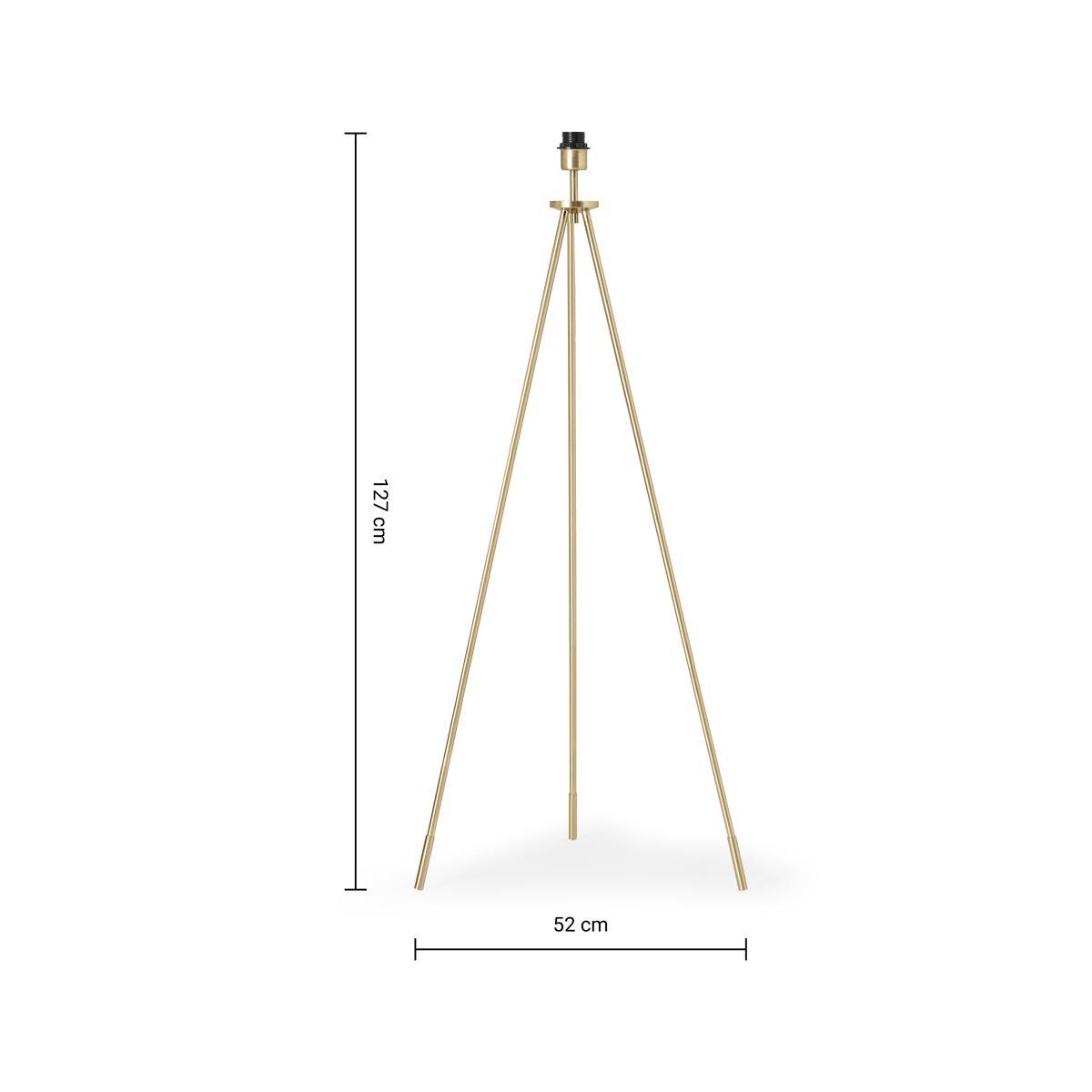 Bently Tripod Floor Lamp Base, Brass – image 8