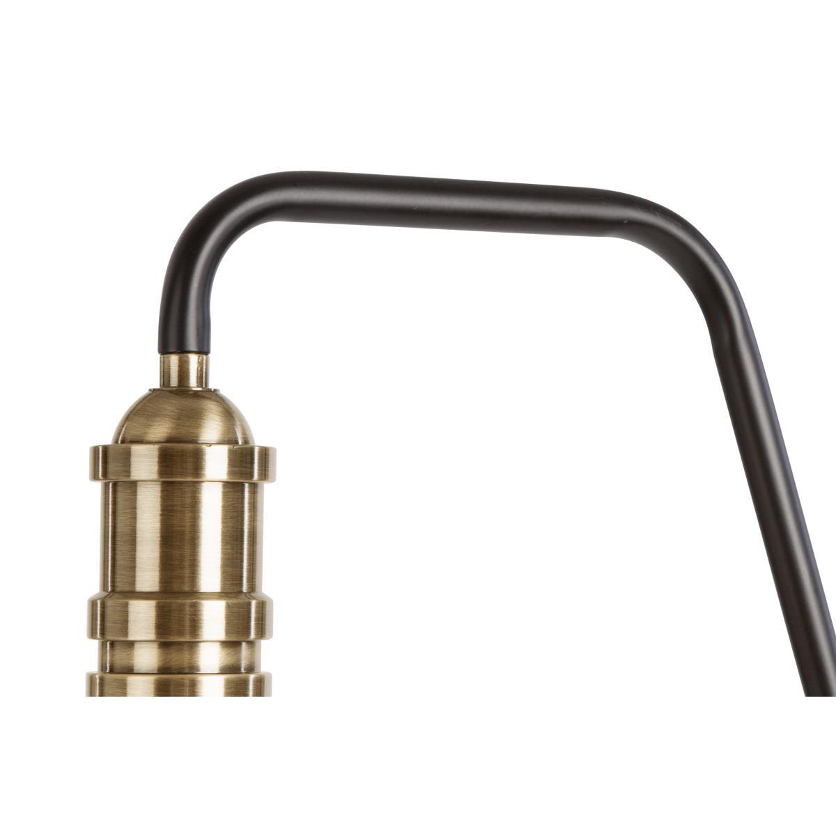 Starkey Floor Lamp, Black and Brass – image 4