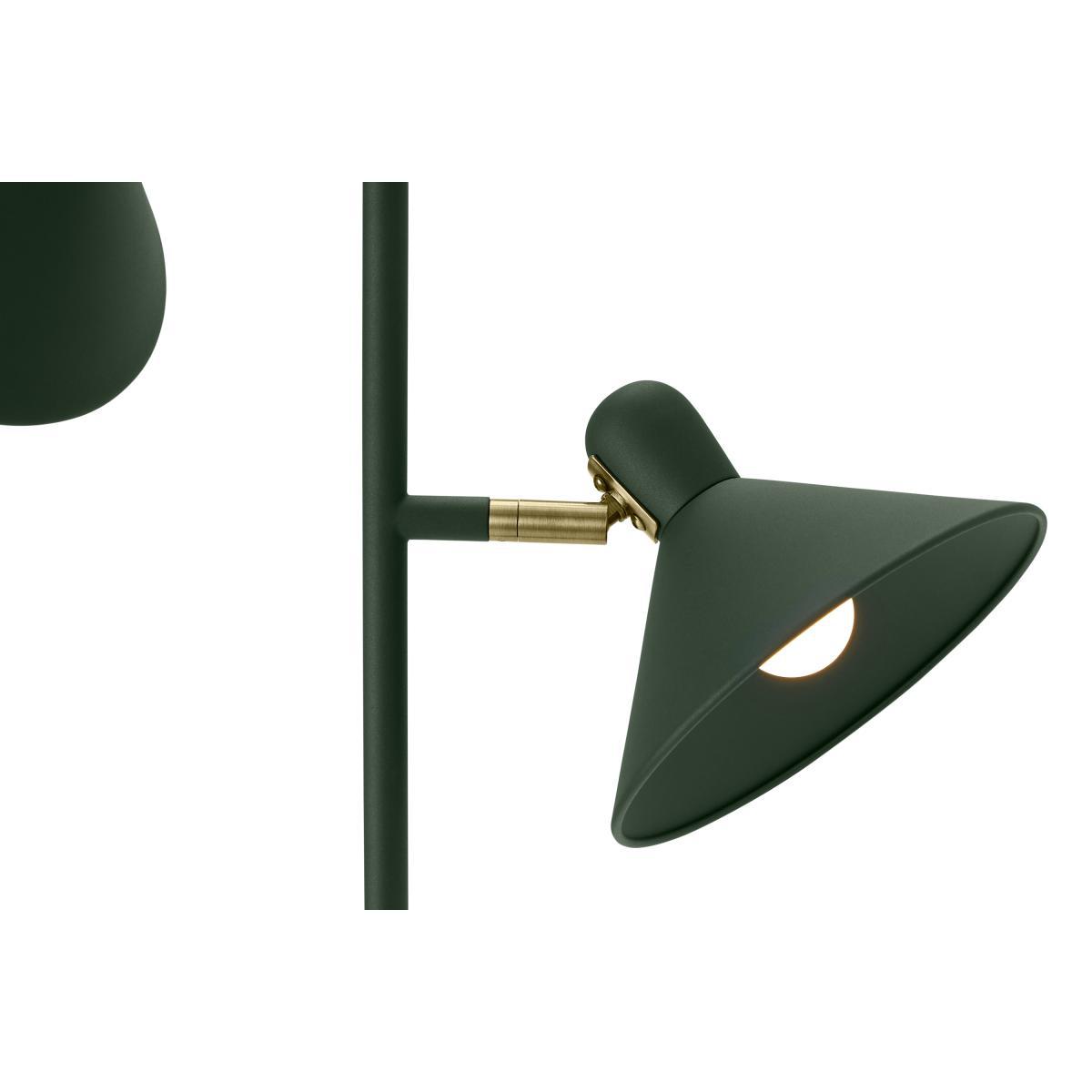 Ogilvy Floor Lamp, Green & Antique Brass – image 4