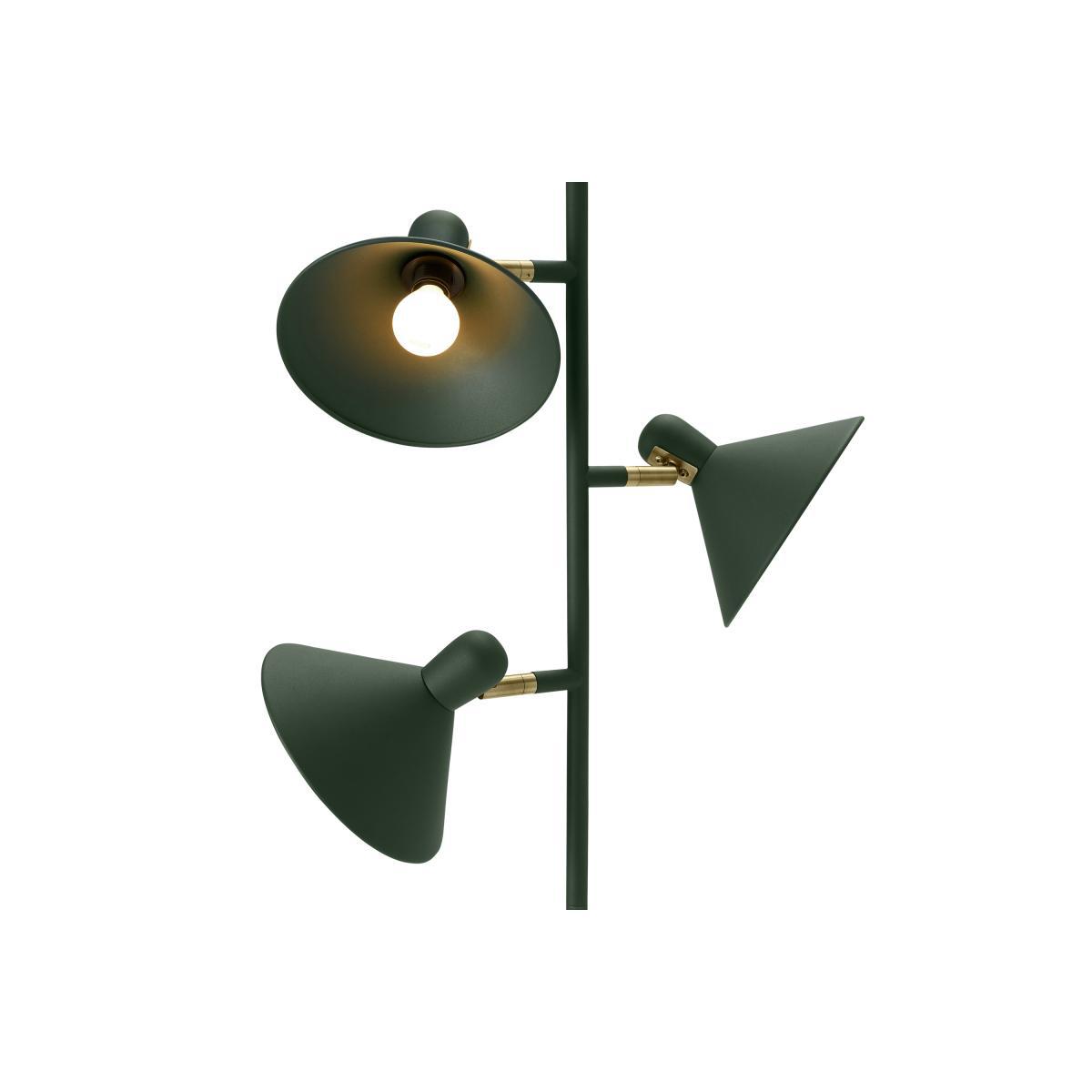 Ogilvy Floor Lamp, Green & Antique Brass – image 5