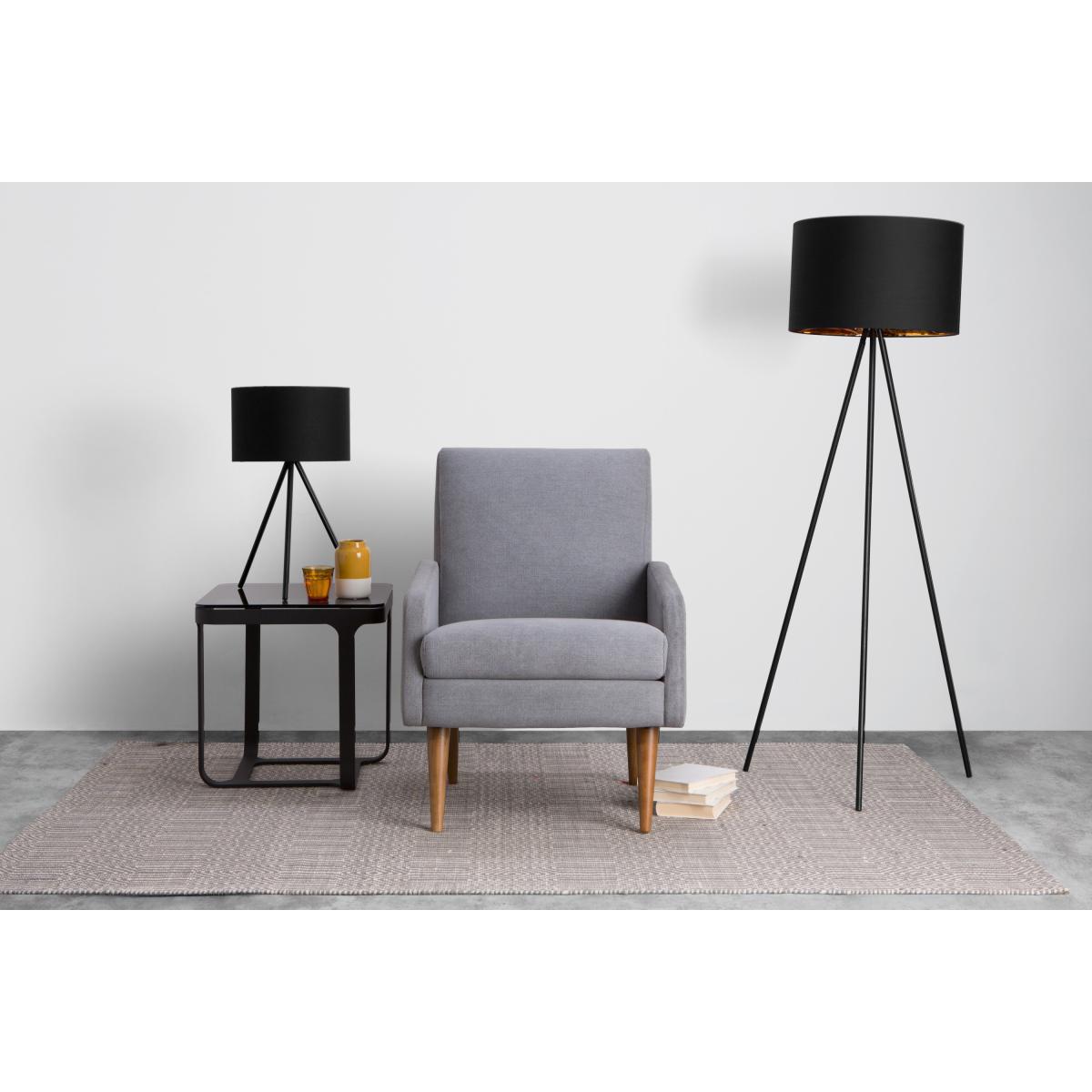 Tris Tripod Floor Lamp, Matt Black and Copper – image 4