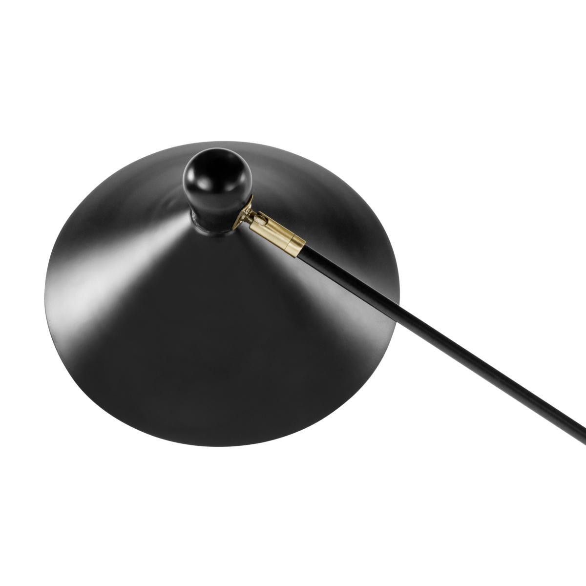 Ogilvy Task Floor Lamp, Matt Black and Antique Brass – image 5