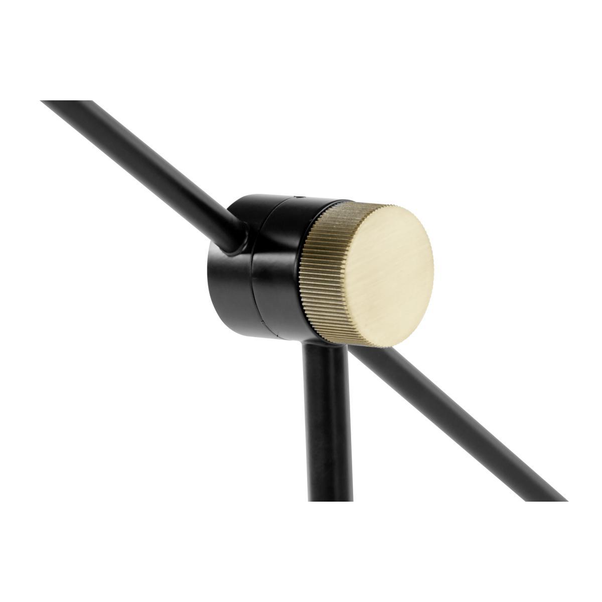 Ogilvy Task Floor Lamp, Matt Black and Antique Brass – image 6