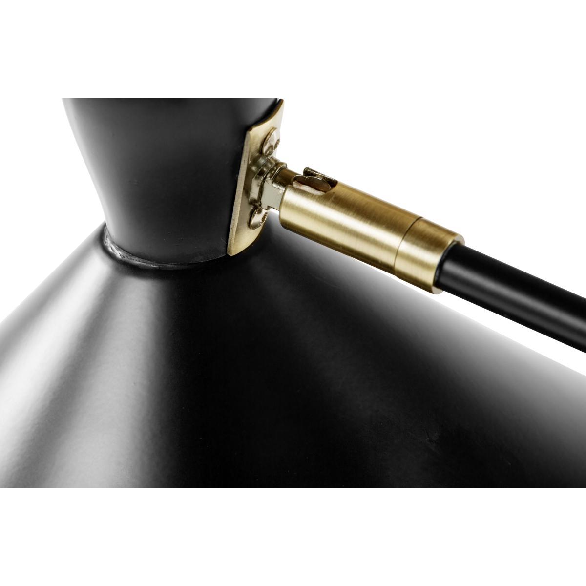 Ogilvy Task Floor Lamp, Matt Black and Antique Brass – image 8