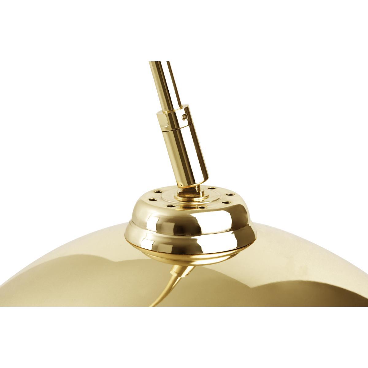 Bow Large Arc Overreach Floor Lamp, Brass and Black Marble  – image 7