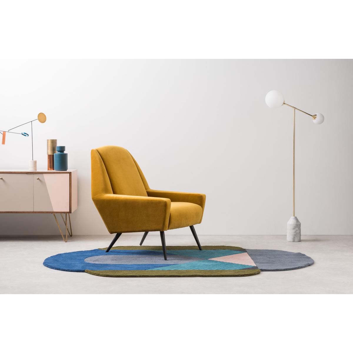 Faye Floor Lamp, Brass and Marble – image 4