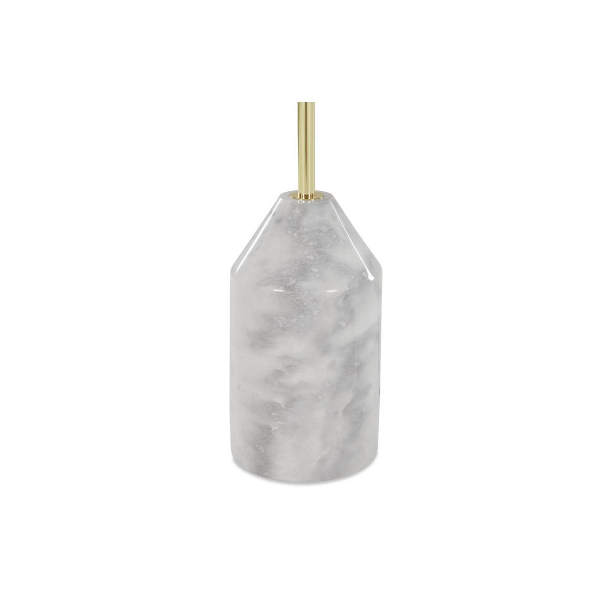Faye Floor Lamp, Brass and Marble – image 5