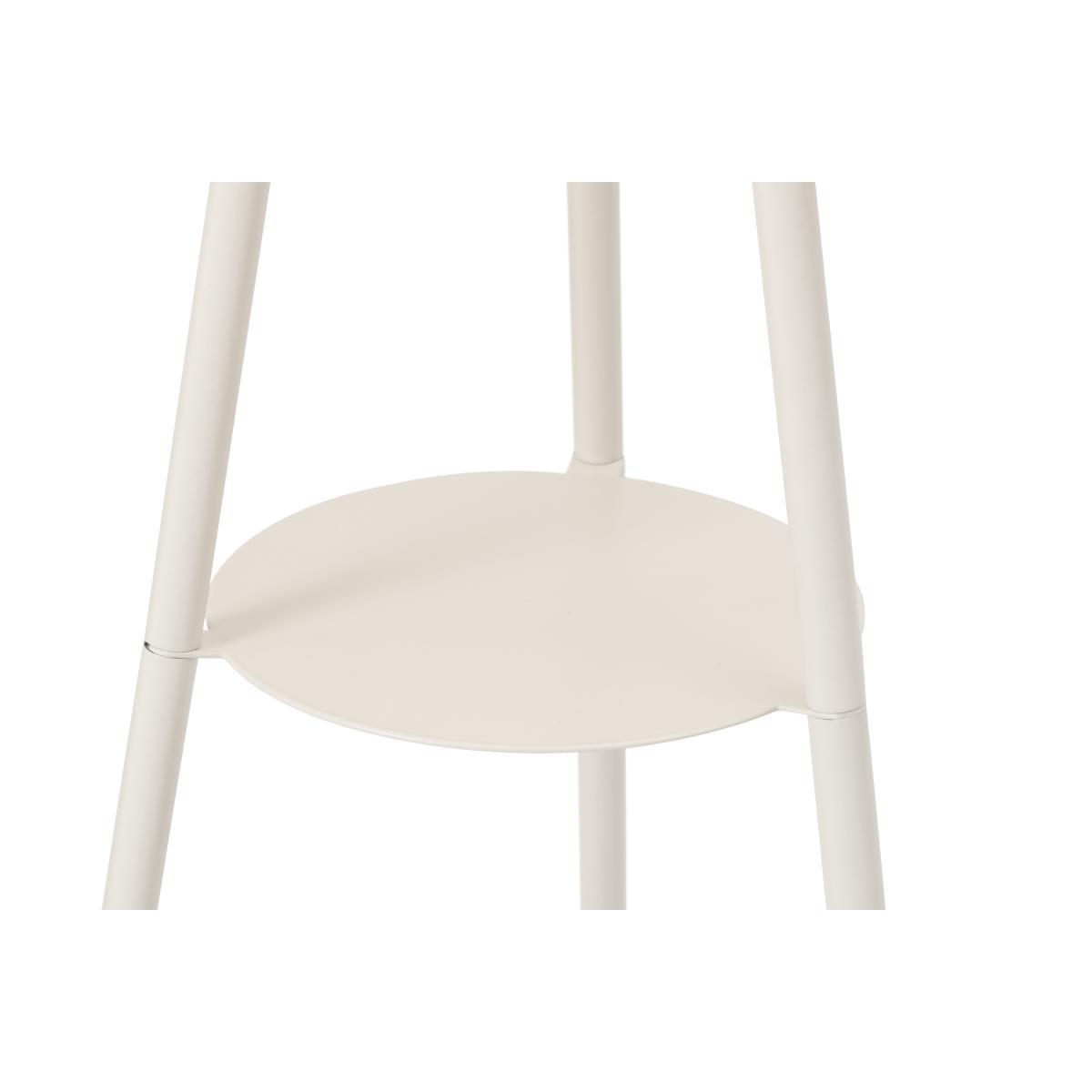Leyton Tripod Floor Lamp Base with Shelves, Ivory – image 7