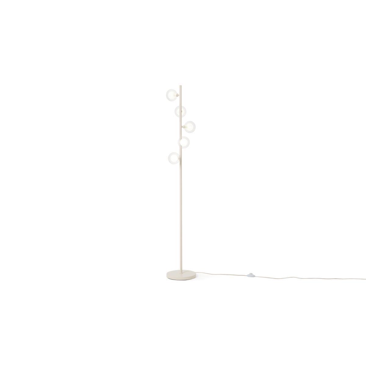 Masako LED Floor Lamp, Ivory & Clear Glass – image 3