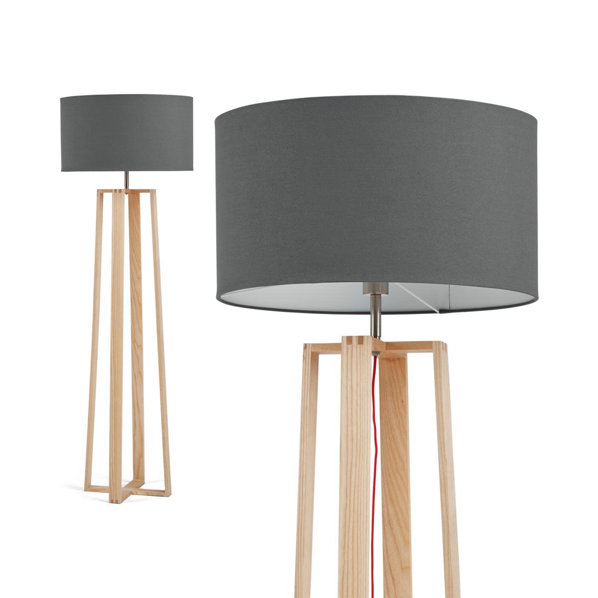 Asher Large Wooden Floor Lamp, Natural – image 2