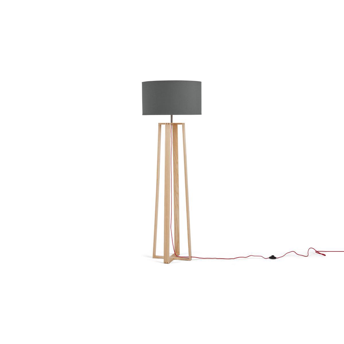 Asher Large Wooden Floor Lamp, Natural – image 3