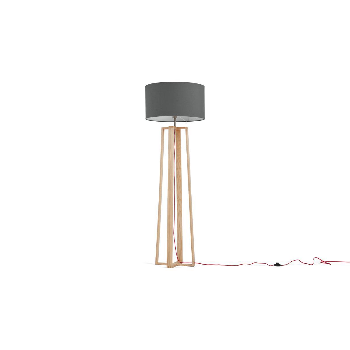 Asher Large Wooden Floor Lamp, Natural – image 6