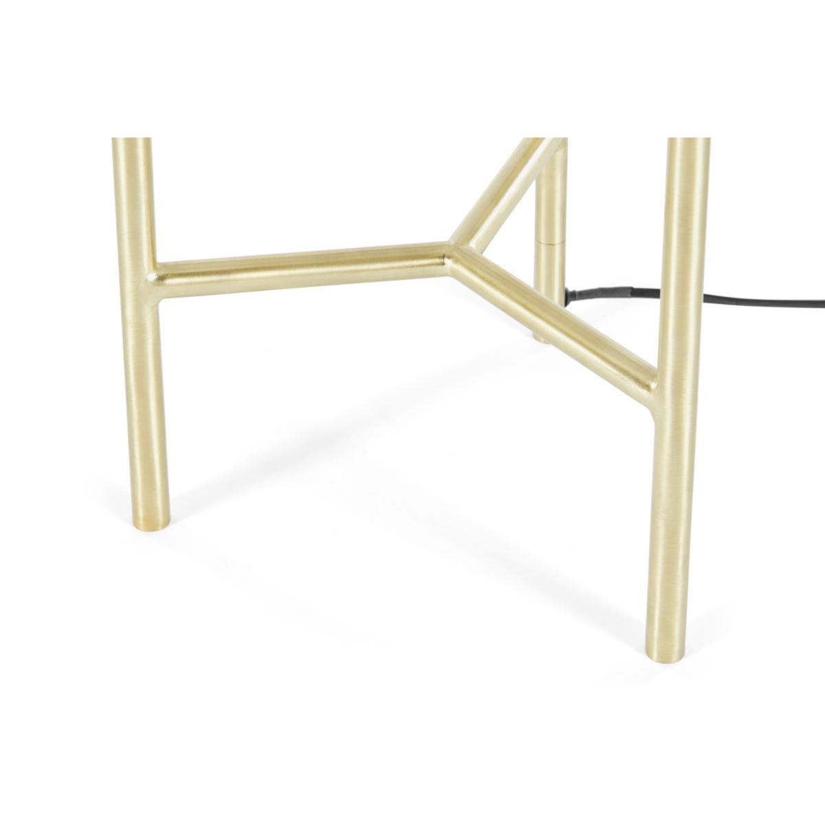 Lance 3 Light Floor Lamp, White & Brass – image 6