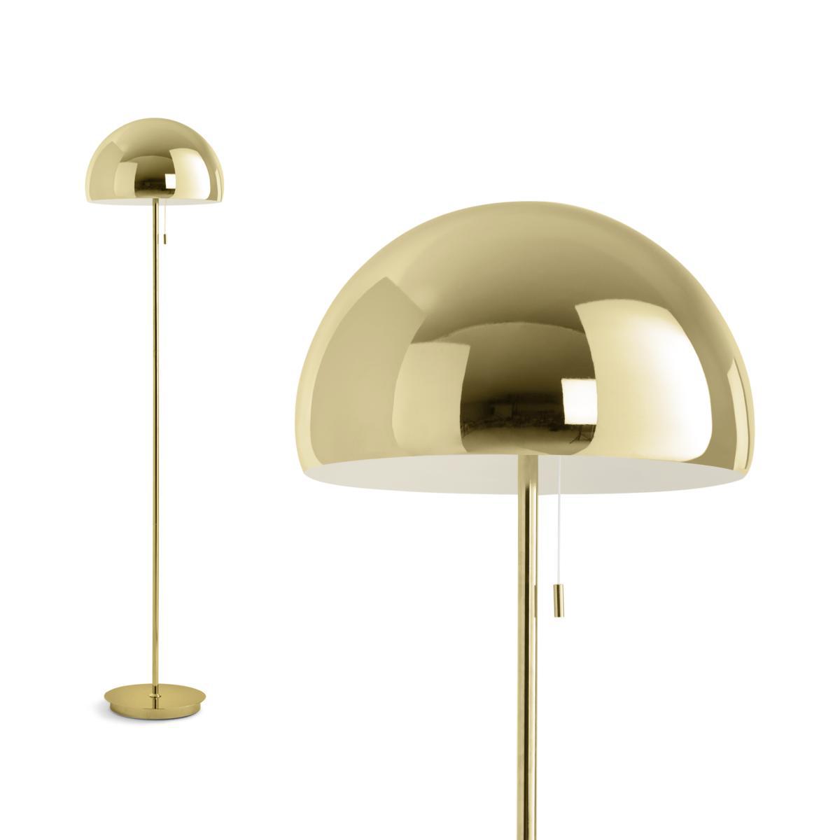Collet Dome Floor Lamp, Brass – image 2