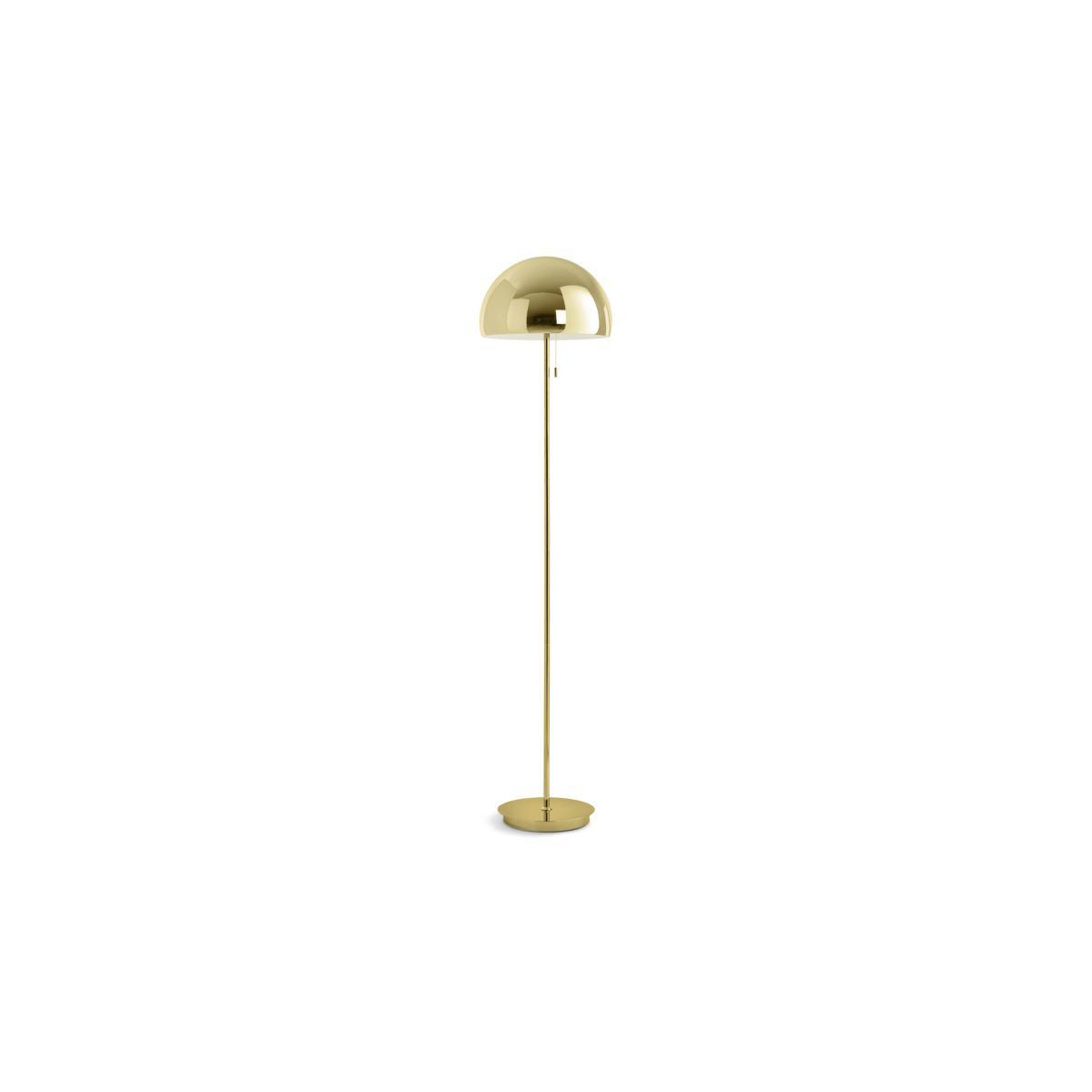 Collet Dome Floor Lamp, Brass – image 3
