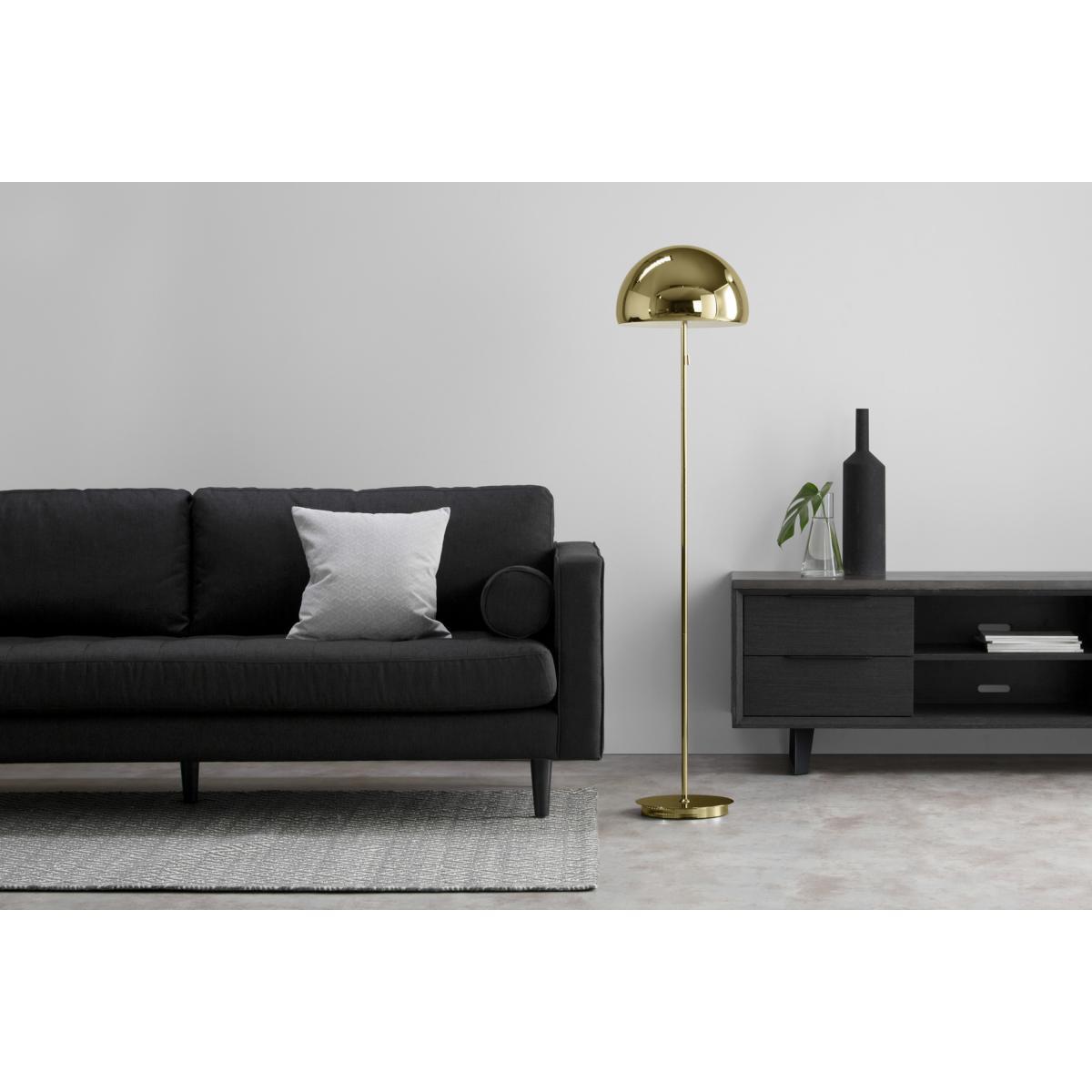 Collet Dome Floor Lamp, Brass – image 4