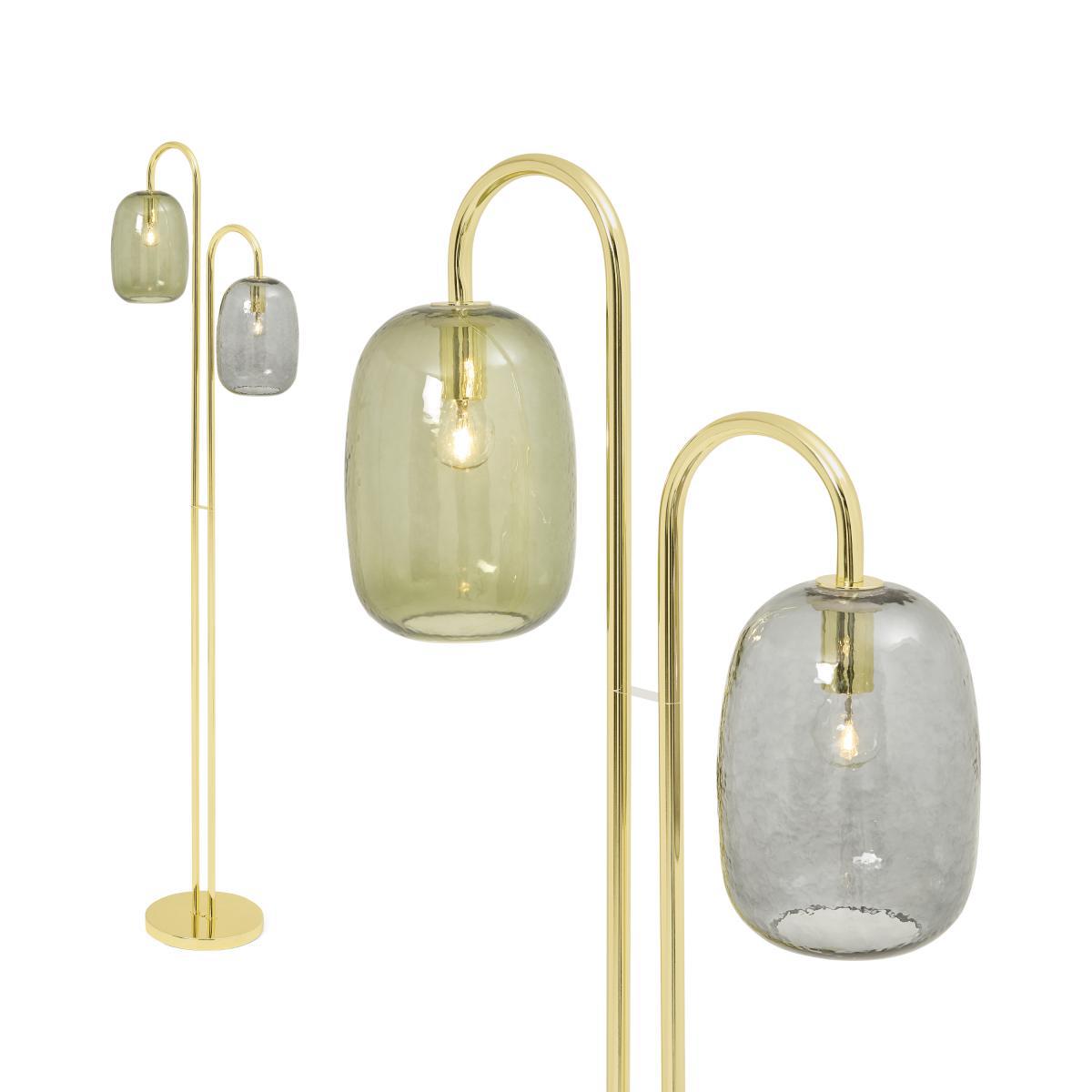 Lykke Floor Lamp, Multi & Brass – image 2