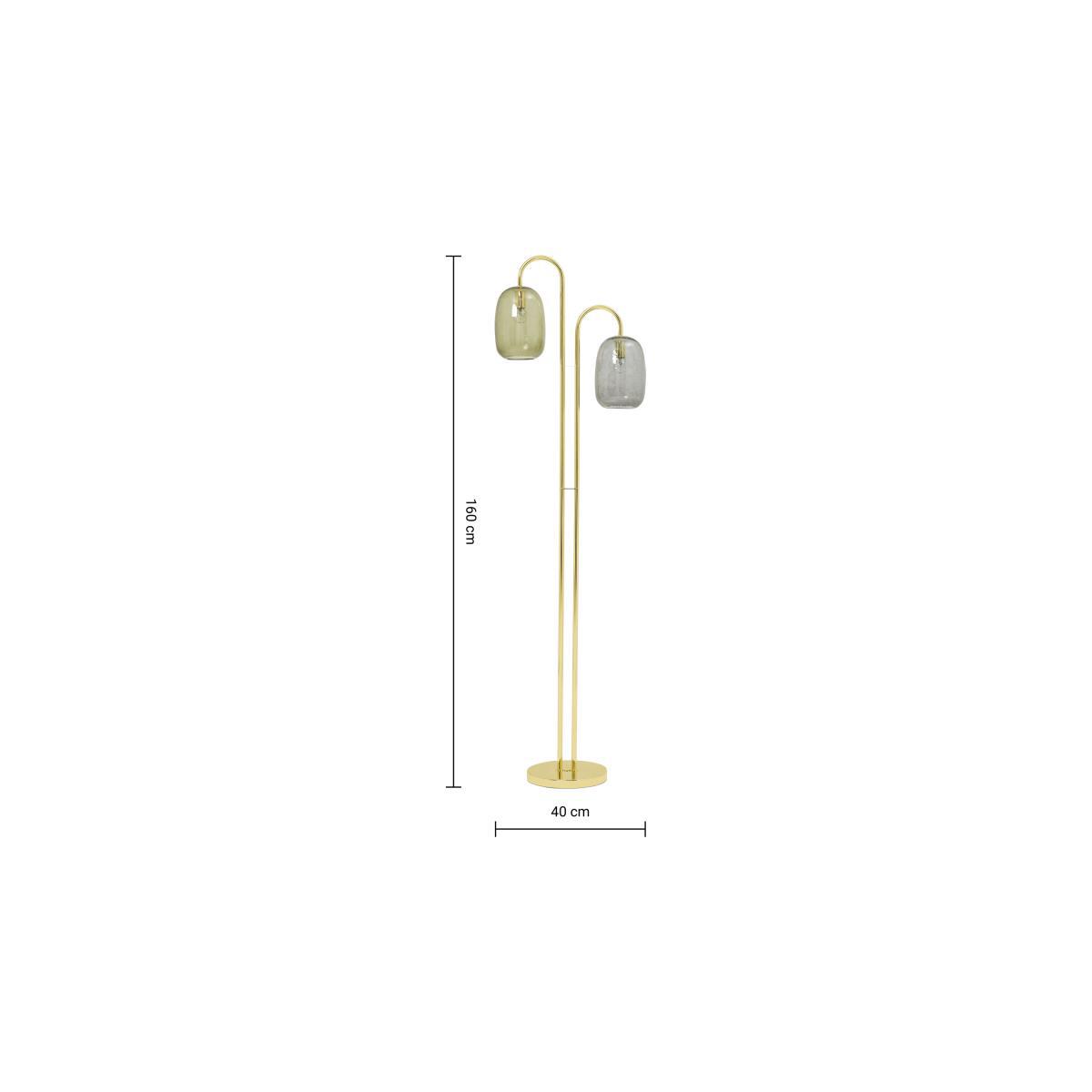 Lykke Floor Lamp, Multi & Brass – image 8