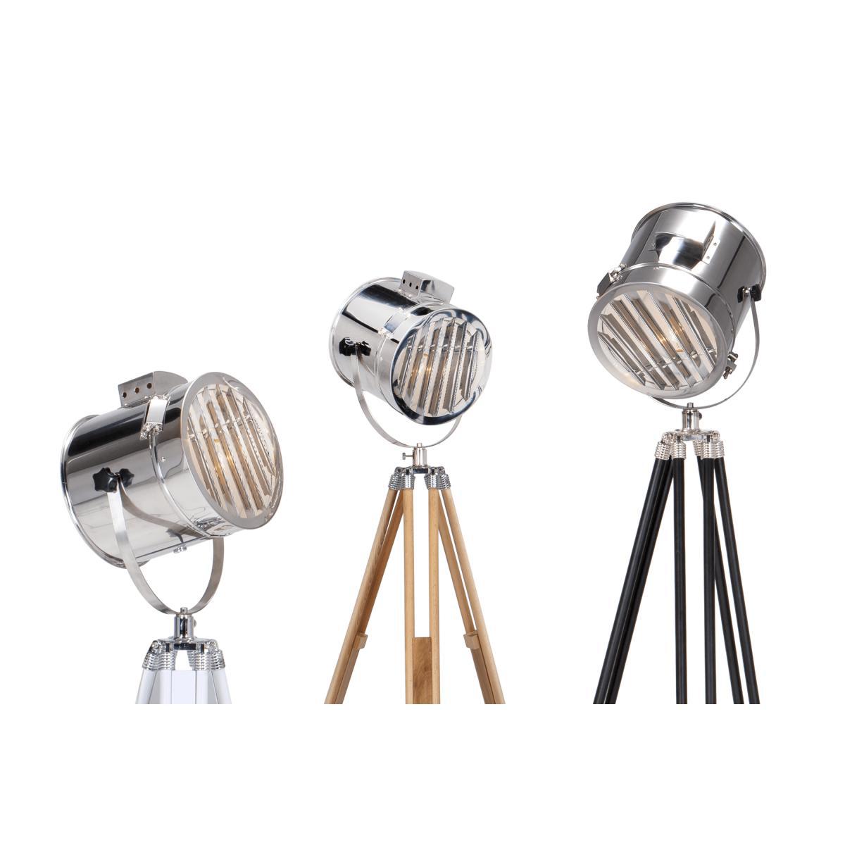Alfred Tripod Floor Lamp, Natural Wood – image 6