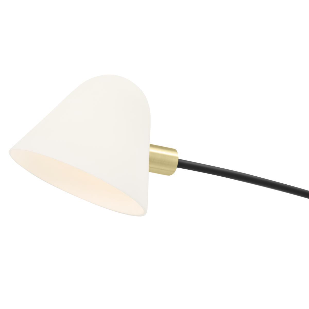 Calico Floor Lamp, Black & Brass – image 4