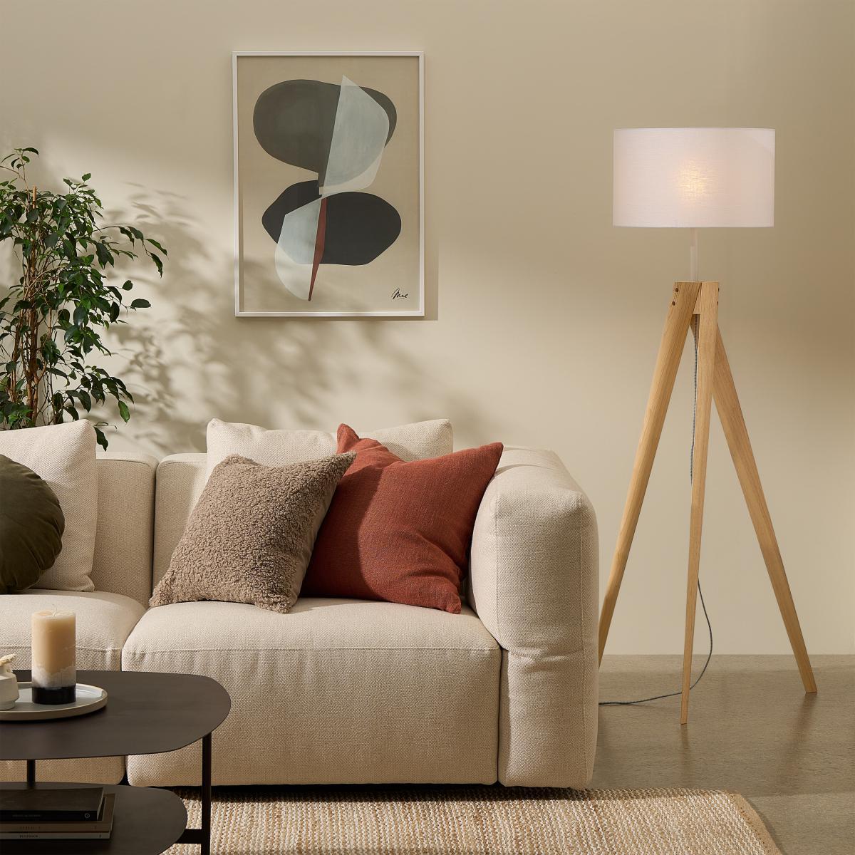 Madison Floor Lamp Base, Natural – image 2