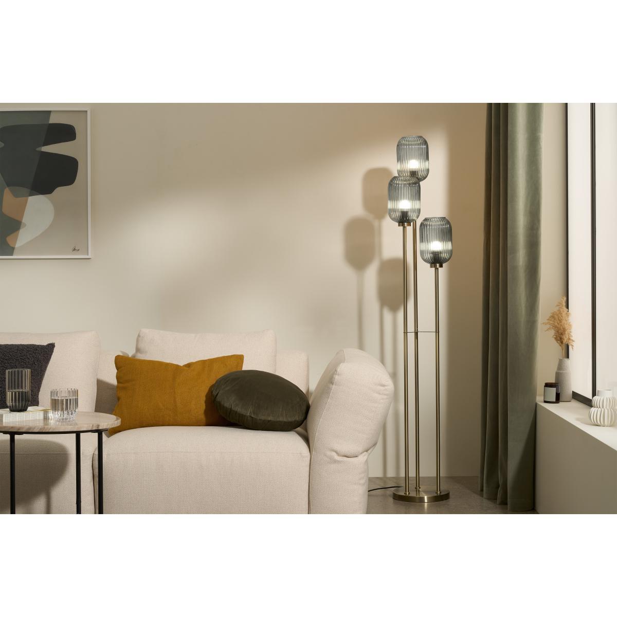 Briz Multi Floor Light, Grey Glass – image 4