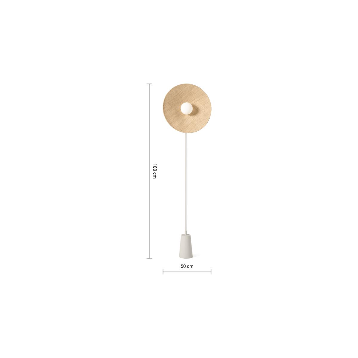 Bionda Floor Lamp, Natural & Opal Glass – image 13