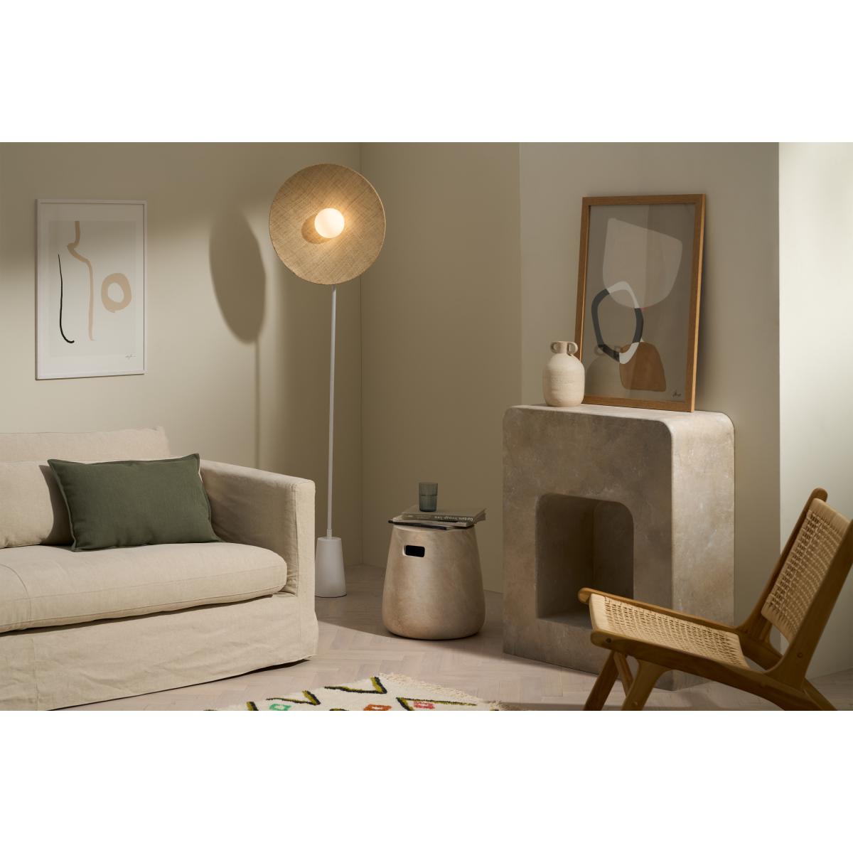 Bionda Floor Lamp, Natural & Opal Glass – image 4